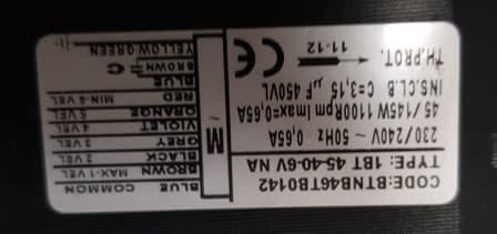 Fan Coil Gebläsemotor mit 2 Wellen (510mm)