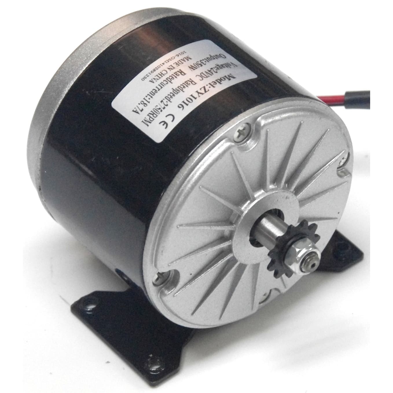 24V Motor 350Watt mit Ritzel