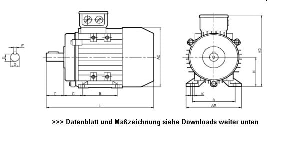 Drehstrommotor 4KW 3000Upm