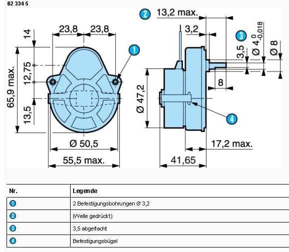 Synchrongetriebemotor 230V 5Upm