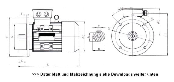 Drehstrommotor 4KW 3000Upm
