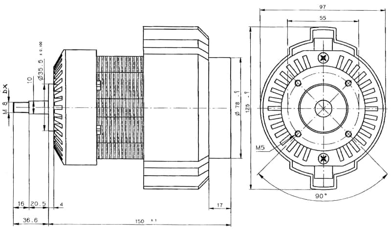 230V Universalmotor 1200Watt