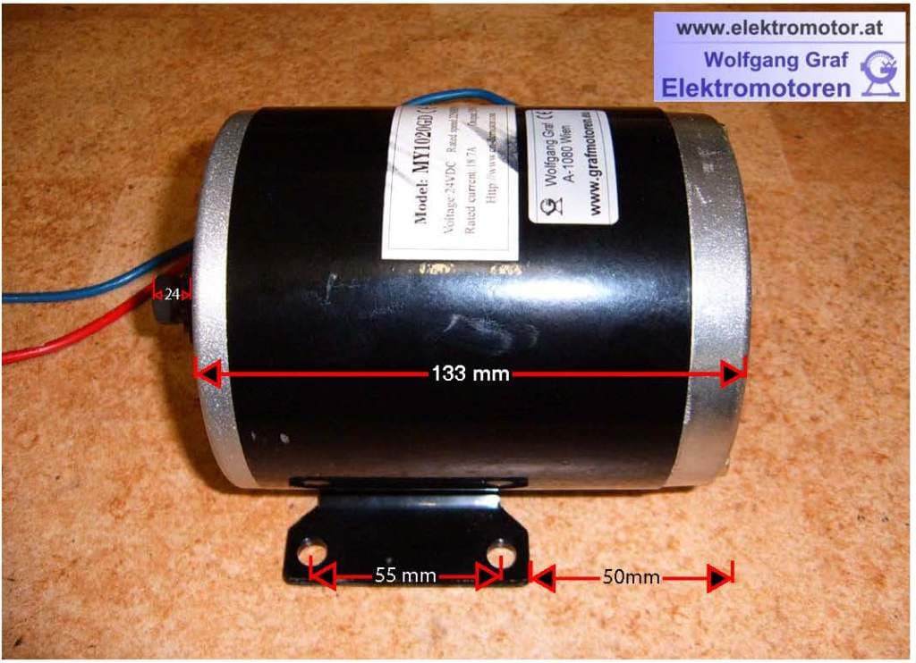 36V Motor 750Watt mit Ritzel