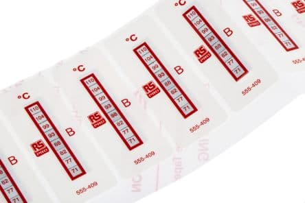 Temperatur Messaufkleber (71°-110°C)