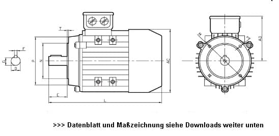 Drehstrommotor 4KW 3000Upm